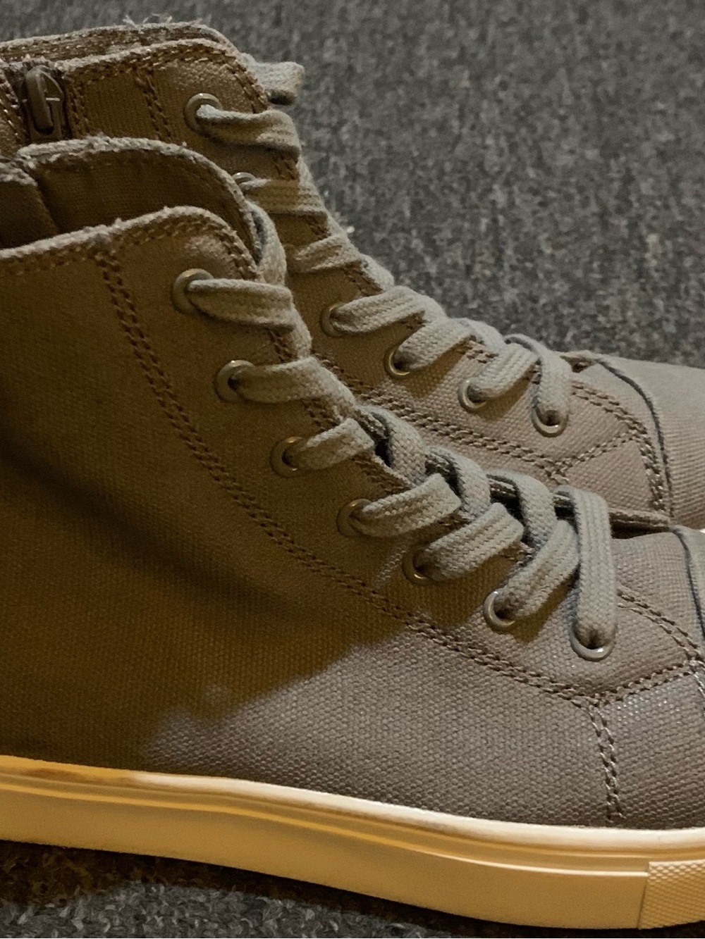 Women’s Dv by Dolce Vita Gray High Top Canvas Sneaker Sz.7 - Picture 4 of 8